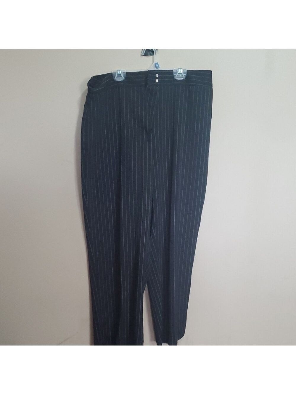 Jessica Petites Black Pinstripe Pants Size 14p